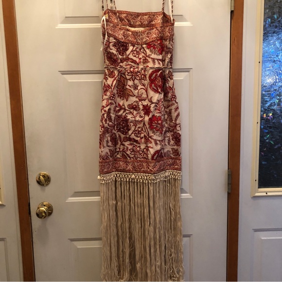 ZIMMERMANN
Vitali belted fringed embellished printed cotton mini dress size 0 - Picture 12 of 13